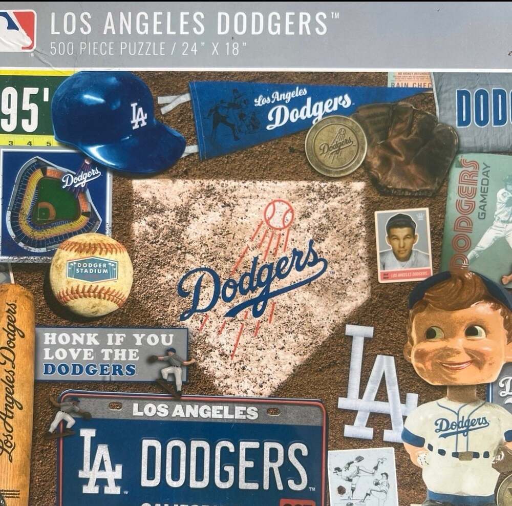 MLB Los Angeles Dodgers Retro Series 500-Piece Jigsaw Puzzle